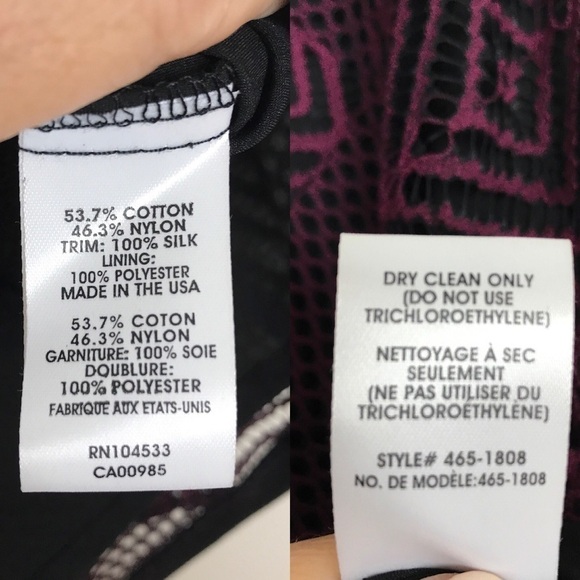 Nanette Lepore Burgundy/Black Top w/Laser Cuts 4 - Picture 7 of 8